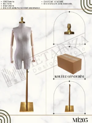 Ahşap Kollu Paçalı Bayan Plastik Terzi