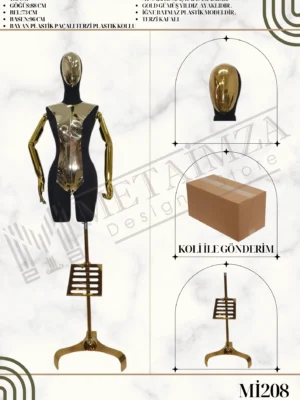 Plastik Kollu Paçalı Terzi Kafalı Bayan Plastik Terzi