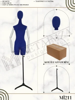 Ahşap Kollu Kumaş Bayan Safinaz Model Terzi